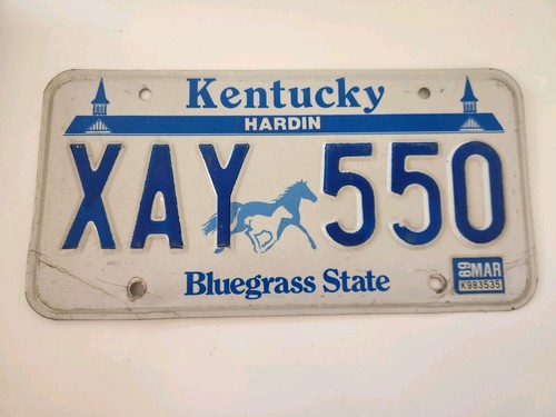 Vintage kentucky license plate - vintage,