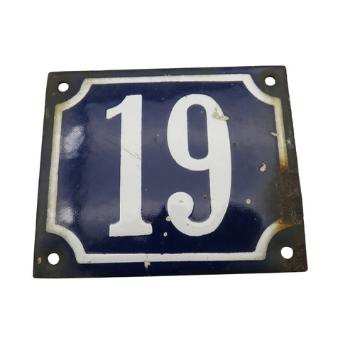 Antikes emailleschild - antikes,
