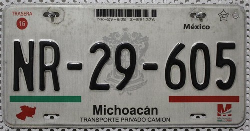 Mexiko nummernschild michoacan - nummernschild,