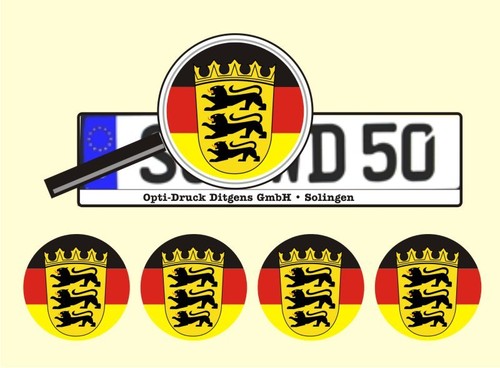 Nummernschild aufkleber - 4, x