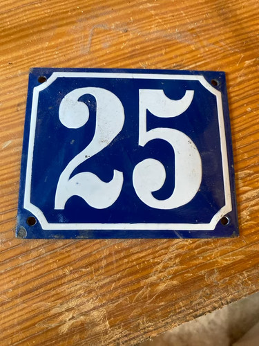Antikes emailleschild - antikes,
