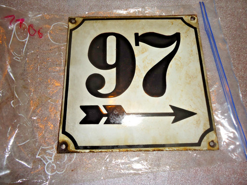 Antikes emailleschild - antikes,