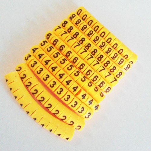 1000 gelbe kabelmarkierer - 1000,