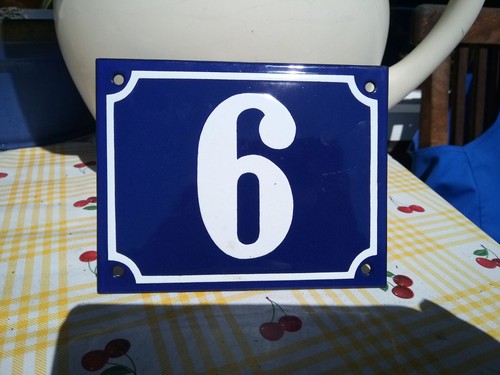 Hausnummernschild 6 - nr.:,