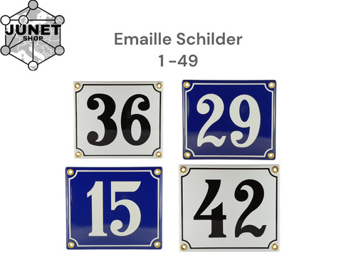 Hausnummer emailleschild - hausnummer,