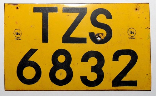 Nummernschild aus afrika - afrika, /