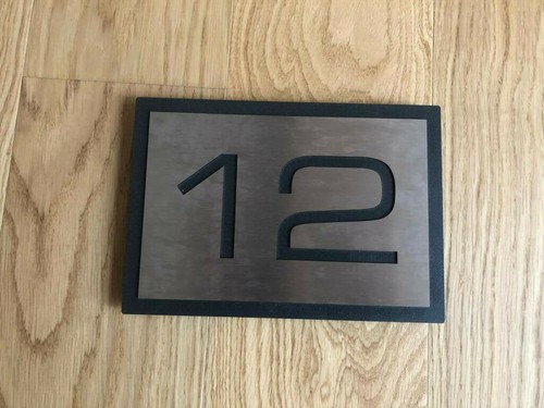 Hausnummernschild 12 - hausnummernschild,