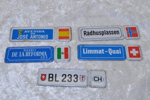 Minis blechschilder 5 - -,